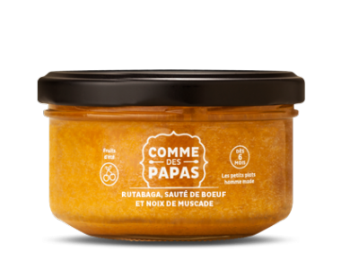 Petit pot bébé bio 8 mois Rutabaga et noix de muscade