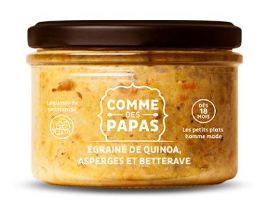 Égrainé de Quinoa, Asperges et Betterave
