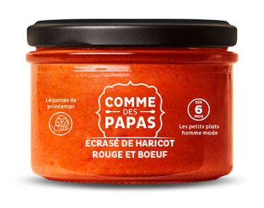 Petit pot bébé bio 6 mois Purée fine de betterave rouge