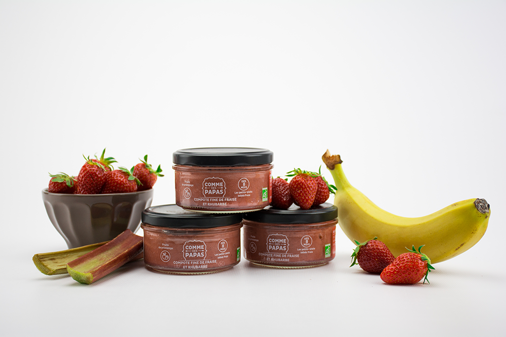 Petit Pot Bebe Petite Compote Fine Fraise Et Rhubarbe